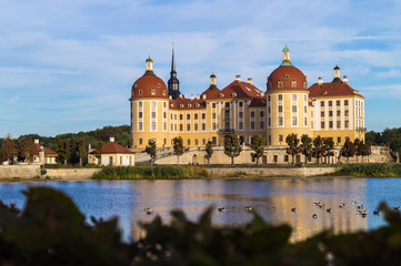 Fototapeta na wymiar Schloss Moritzburg in Sachsen