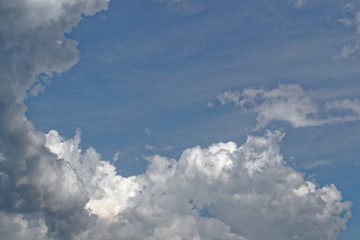 blue sky and clouds