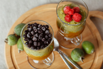 Smoothie with fresh berries 1