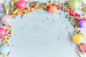 Carnival, festival or birthday balloon background