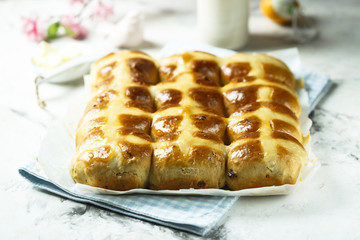 Traditional hot cross buns