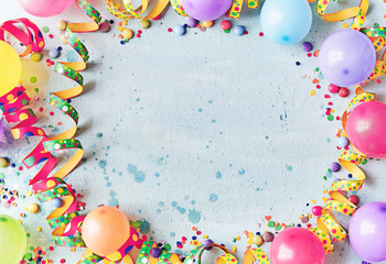 Multicolored carnival or birthday background