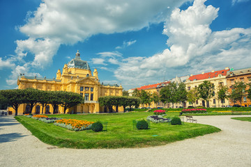 art pavillion in Zagreb. Croatia