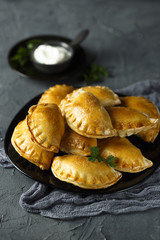 Homemade savory hand pies © marysckin