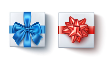 Vector satin bow knot for celebration holiday