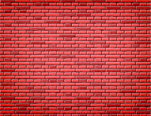 Vector red brick wall texture background design