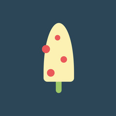 Silhouette icon ice cream with nuts