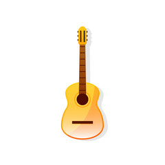 Classical guitar icon. Clipart image isolated on white background