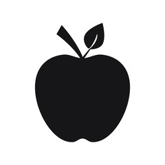 Apple fruit vector icon.