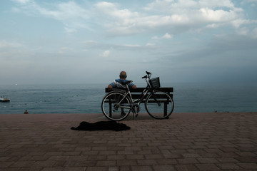 Obraz premium bicycle on the beach