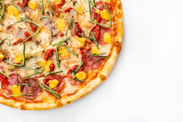 pizza with corn