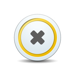 Obraz premium X Cross Button Illustration