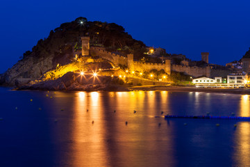 Fototapeta premium Tossa De mar medieval fortress castle
