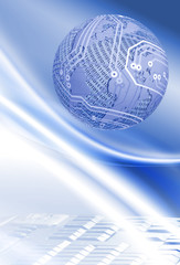 Obraz premium abstract stylized technological background 