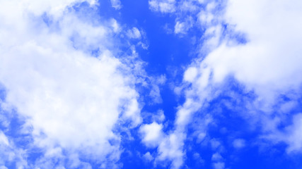 blue sky with clouds isolated nature background
