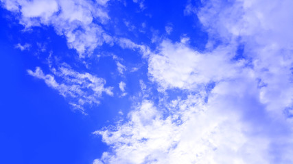 blue sky with clouds isolated nature background