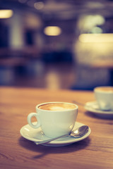 Cappuccino in Cafe, Konzept 