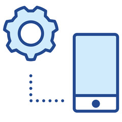 Smartphone Verbindung Vector Icon Illustration