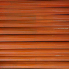 orange metal door 