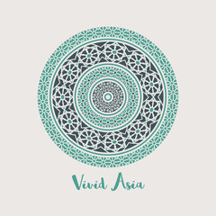 Vector Asian Mandala Background