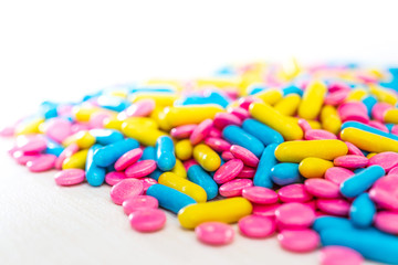 A lot of various medication and pills from above