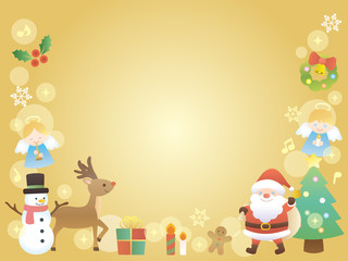 かわいいクリスマスカードのイラスト