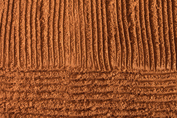 Roasted minced coffee as background