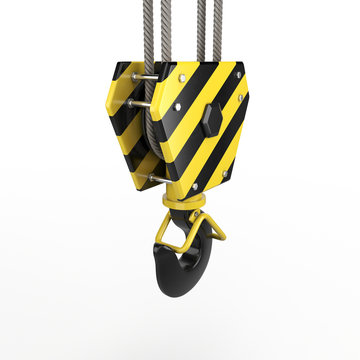 3D rendering crane hook