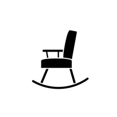 Rocking chair icon. Clipart image isolated on white background