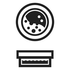 Chemical substance icon. Simple illustration of chemical substance vector icon for web design isolated on white background