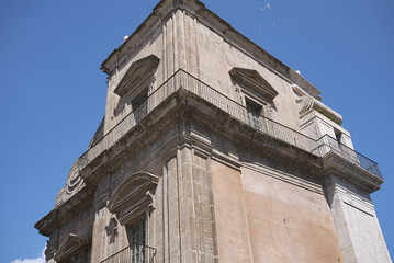 Fototapeta na wymiar Palermo, Italy - September 08, 2018 : View of Porta Felice gate