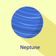 Neptune planet icon. Flat illustration of neptune planet vector icon for web design © nsit0108