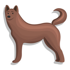 Home dog icon. Cartoon of home dog vector icon for web design isolated
