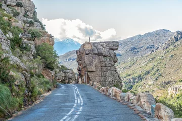 Deurstickers Bell Rocks in Bains Kloof Pass in the Western Cape © dpreezg