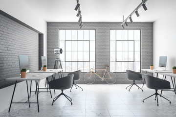 Clean coworking office