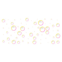 Soap bubbles icon. Realistic illustration of soap bubbles vector icon for web design isolated on white background