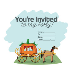 Halloween kids party card