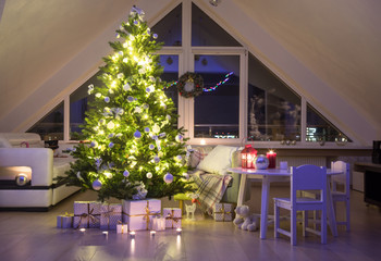 Christmas tree at home