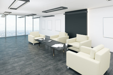 Contemporary lobby interior