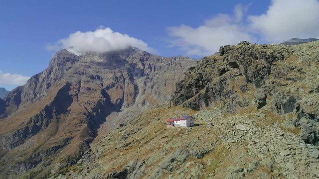 Aerial 4K UHD - Valmalenco (IT) - Rifugio Longoni - 2450 s.l.m