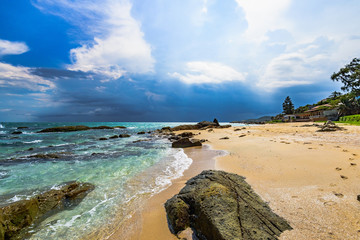 rocky seashore beach