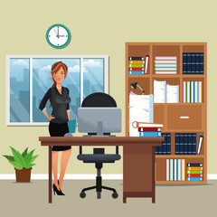 business character in office scenario