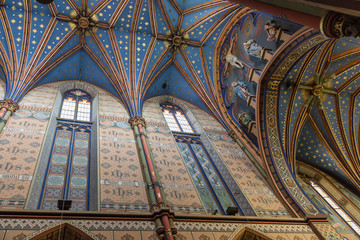 Interior - Basilica Cathedral of St. Mary of Assumption in Wloclawek on Vistula river, Poland