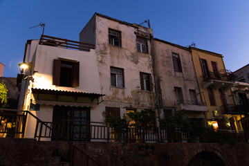 Fototapeta na wymiar casas de Chania