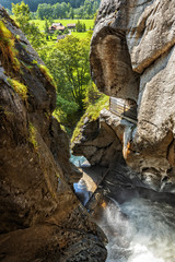 Switzerland - The Beautiful Trummelbach Falls - Glacial Water