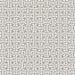 Vector seamless pattern. Modern stylish abstract texture. Repeating geometric tiles..