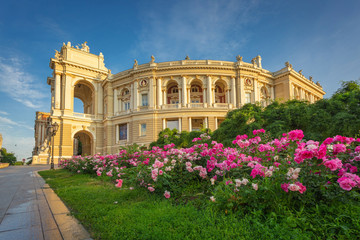 Theatrical Sunshine: Odessa Opera House in Morning Glow