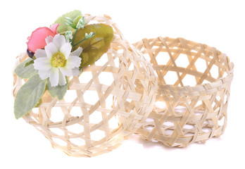 basket on white Background