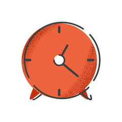 Internet icon with clock. Retro. Isolated vector object