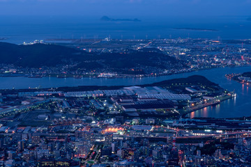 Obraz premium 新日本三大夜景（皿倉山展望台）